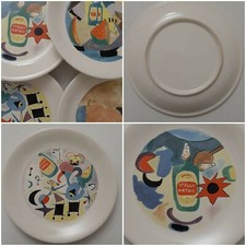 SET DI 4 PIATTI PUBBLICITARI BIRRA STELLA ARTOIS ORIGINALI DA COLLEZIONE VINTAGE