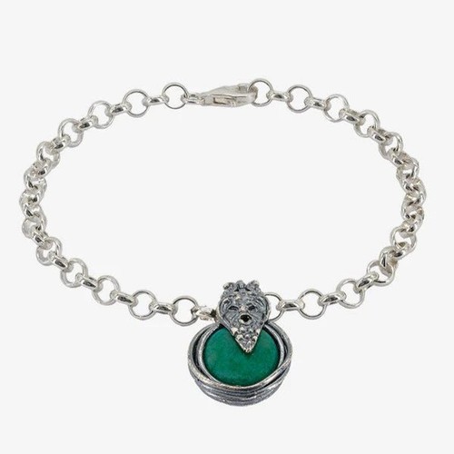 Bracciale argento 925 pietra - bracciale,