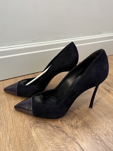 Casadei camoscio navy con - 38,5,
