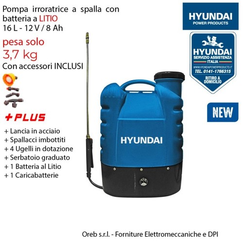 Pompa irroratrice spalla 16l - pompa, a