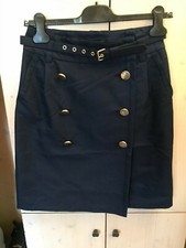 MARC BY MARC JACOBS GONNA BLU SCURO COTONE LUSSO ORIGINALE HARDWARE DORATO 2 US
