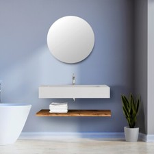 Lavabo Sospeso Bianco Opaco