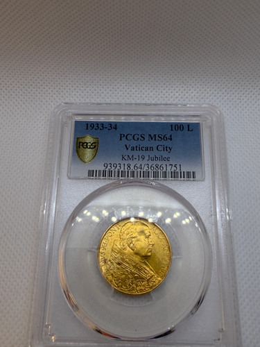 Moneta oro 100 lire vaticano - moneta,