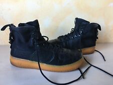SCARPE SHOES NIKE AIR FORCE SF AF 1 nero  black gum TAGLIA : 42