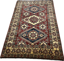 Tappeto Kazak Caucasico 333 x 217 cm annodato a Mano in Lana – Design Geometrico