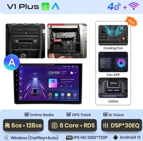 Radio din per audi a4 - per, b6