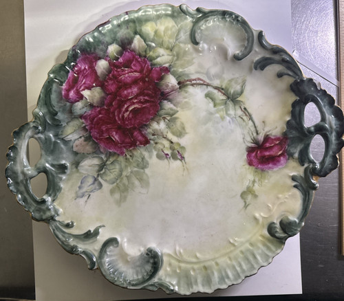Vintage limoges double - limoges, 11"