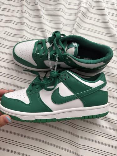 Nike dunk low green white - nike, green/white