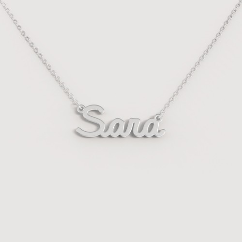 Collana nome donna acciaio - collana,