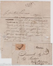# CANEPINA: 1876- LETTERA CON ANNULLO CORSIVO DI COLLETTORIA + NUMERALE...