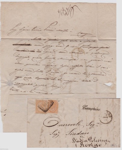 Canepina 1876 lettera con - #,