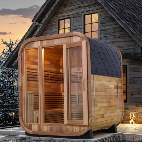 Sauna vapore cubo di cedro - a,