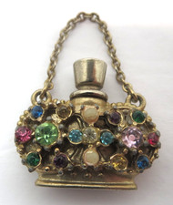 Vtg Mini Jeweled Perfume