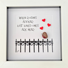 Robin Pebble Sympathy Memorial