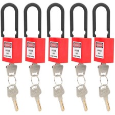 5 x lucchetto con chiave