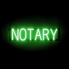 SpellBrite NOTARY Sign | Neon
