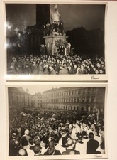 Coppia fotografie, originali Moiso, funerali del Grande Torino 