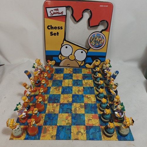 Simpson set scacchi latta - scacchi, 3d