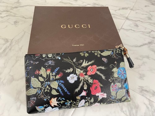 Gucci flora bamboo pochette - flora,