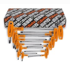 Kit Beta Di 8 Chiavi Maschio Curve Con Manico Per Viti Torx Per Moto