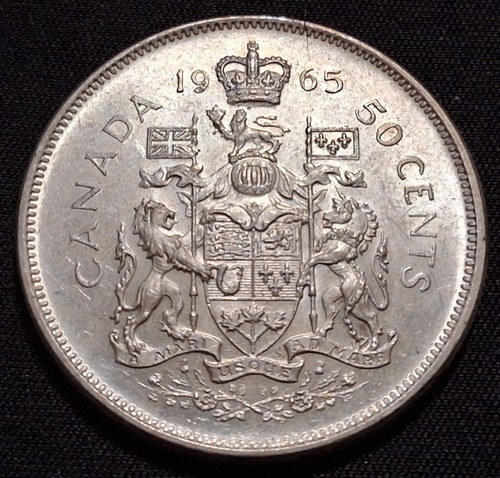 1965 canada cents half - 50,