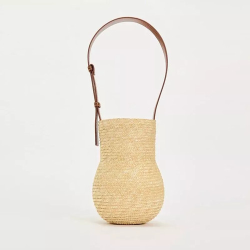Borsa paglia intrecciata - borsa,