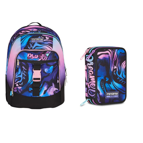 Set zaino astuccio 3 zip - set,
