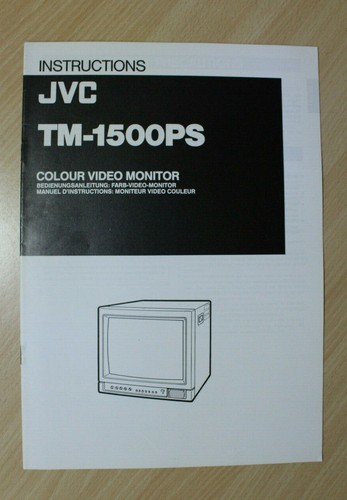 Jvc 1500ps monitor - jvc, tm-1500ps