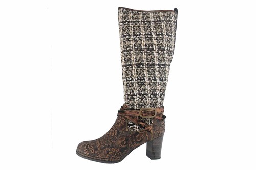 Spring footwear tweed stivali - footwear,