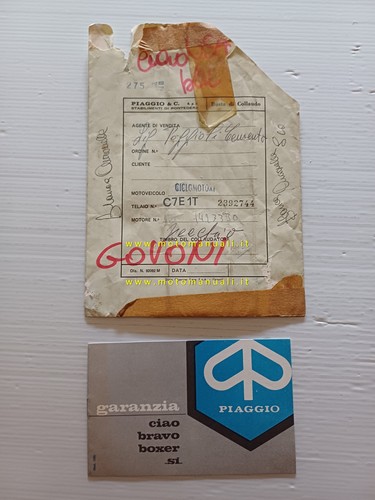 Piaggio ciao c7e1t - piaggio,