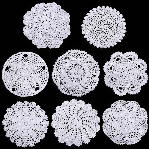 8pcs lot 8inch white vintage - 6-8inch,