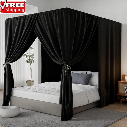 Tende letto baldacchino nero - tende,