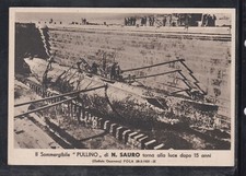 Cartolina Propaganda Istriana Dalmatica Sommergibile Pullino Nazario Sauro K4436