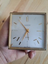 Sveglia antimagnetica vintage LOOPING 8 giorni ottone svizzera ricambi o riparazione 