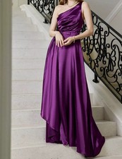 Abito Lungo Porpora Monospalla