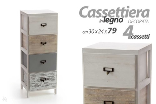 Mobile cassettiera con 4 - cassettiera,