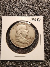 1958d Franklin Half Dollar 