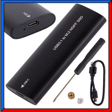 Box Esterno Contenitore per SSD M.2 Sata NGFF USB 3.1 Typ-c da 2230 a 2280mm