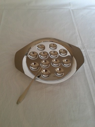 Set piatto per - lumache, 12