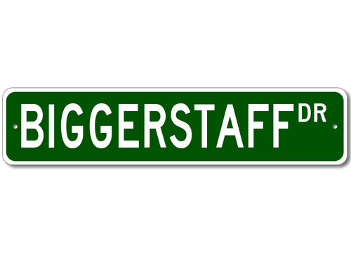 Cartello stradale biggerstaff - cartello,