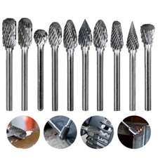 10x FRESE in METALLO DURO AL CARBURO DI TUNGSTENO Gambo 3*6 mm