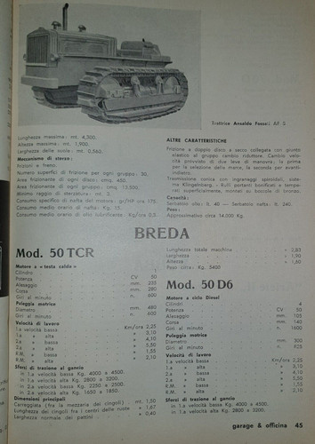 Trattori trattore breda - trattori,