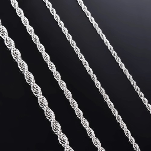 Collana catena corda - , argento