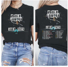 T-shirt Paulo Londra Tour maglietta unisex tour 2025 tour, maglietta Paulo Londra