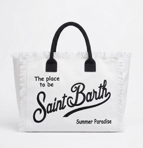 Borsa saint barth mc2 bianca - borsa,