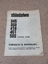Shindaiwa 345 350 416 451 500 Motosega Manuale d'uso Giappone