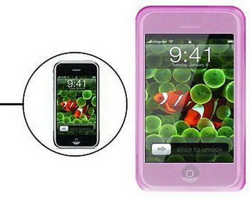 Custodia silicone gel rosa - custodia, in