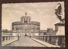 Cartolina Roma Castel Sant'Angelo Viaggiata nel 1957