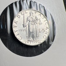 1953 VATICAN CITY 5 LIRE -