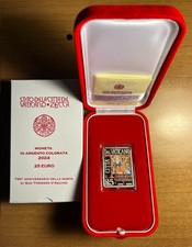 25 EURO 750° ANNIVERSARIO MORTE SAN TOMMASO D’AQUINO - VATICANO 2024 ARGENTO